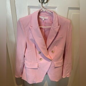 Veronica Beard Pink Double-Breasted Blazer